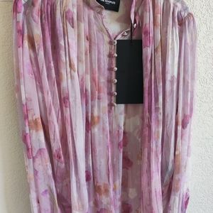 The Kooples pink floral blouse
